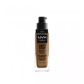 NYX PROFESSIONAL MAKEUP Тональная основа Can’t Stop Won’t Stop Full Coverage Foundation - Nutmeg 165