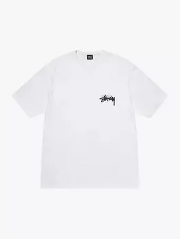 Футболка Stussy "Burning Stock Tee" White