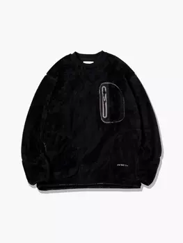 High loft fleece pullover Пуловер, 100% полиэстер, размер M, черный