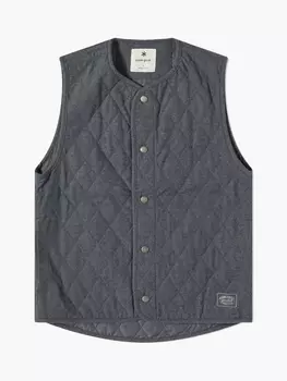 Quilted Flannel Vest Жилет, муж, размер L, темно-серый