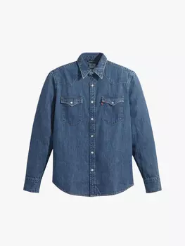 Рубашка Levi's BARSTOW WESTERN STANDARD MED INDIGO FLAT FINISH
