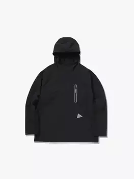 Толстовка And Wander Hybrid warm pocket hoodie blk