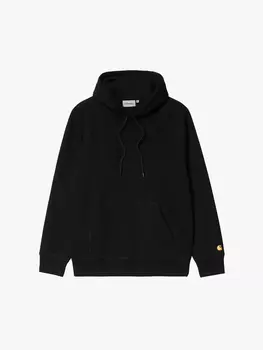 Толстовка CARHARTT WIP Hooded Chase Sweatshirt BLACK / GOLD