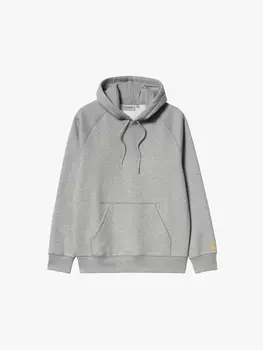 Толстовка CARHARTT WIP Hooded Chase Sweatshirt GREY HEATHER / GOLD