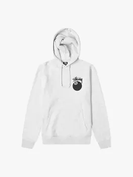 Толстовка Stussy "8 Ball Hood" Ash Heather