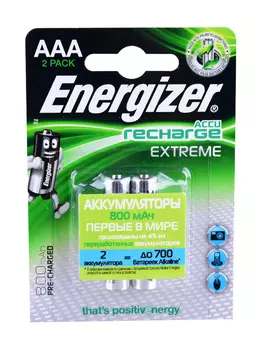 Аккумулятор Energizer 800 man AAA 2шт