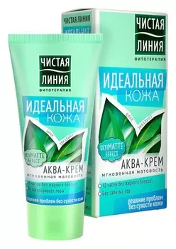 Аква-крем д/лица Чистая линия Идеальная кожа Мгновенная матовость 50мл