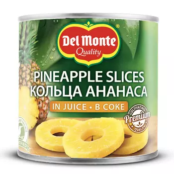 Ананасы кольца в соке Del Monte 435г