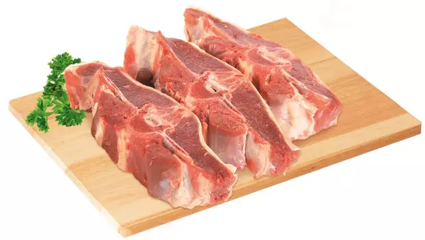 Баранина котлетная часть на кости п/ф охлажденный СП кг