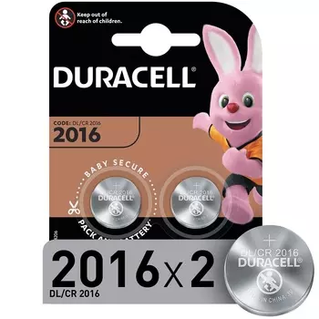 Батарейка Duracell 2016 2шт