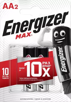 Батарейка Energizer MAX AA 2 шт.