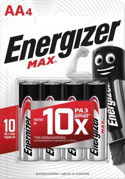 Батарейка Energizer MAX AA 4 ш