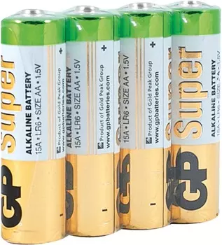 Батарейка GP AA Super Alkaline 4шт пленка