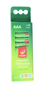 Батарейка ОКЕЙ АА Alkaline 12шт коробка LR6