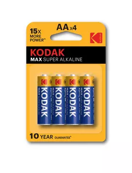 Батарейки алкалиновые Kodak max LR6-4BL