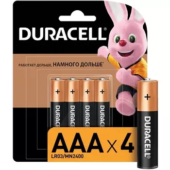 Батарейки Duracell LR03-4BL Ba