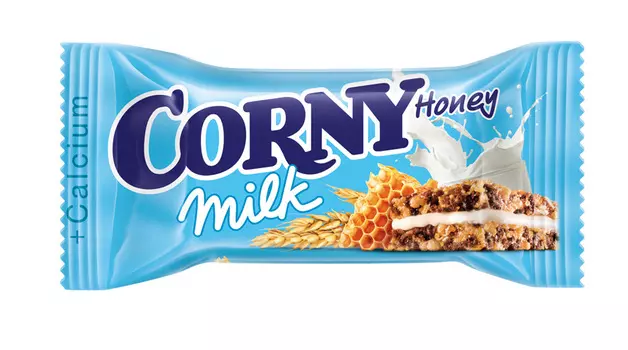 Батончик злаковый Corny с молоком и медом 30г
