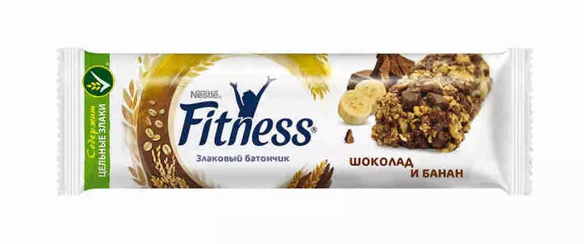 Батончик злаковый Fitness шоколад/банан 23,5г