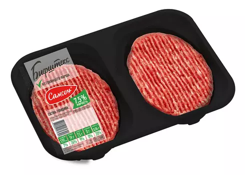Бифштекс из говядины диетический охлажденный Самсон 180г