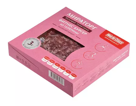 Бургер из телятины Фитнес Мираторг 360г