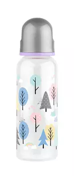 Бутылочка с соской Lubby Малыши и малышки от 0 мес 240-250мл классика полипропилен силикон арт12022/12