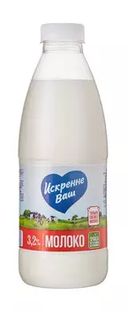 БЗМЖ Молоко пастер Искренне Ваш 3,2% 930г пэт