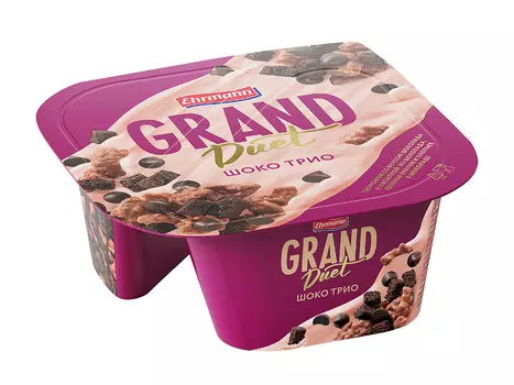 БЗМЖ Десерт твор Grand Duet шоколад Шоко трио 7,3% 138г