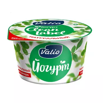 БЗМЖ Йогурт натуральный Valio 3,4% 180г