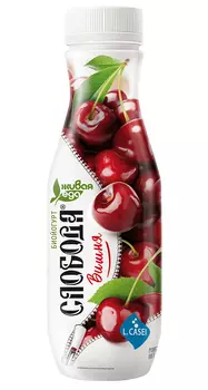 БЗМЖ Йогурт питьевой Слобода вишня 2% 260г