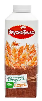 БЗМЖ Йогурт питьевой Вкуснотеево злаки/сливки 1,5% 750г