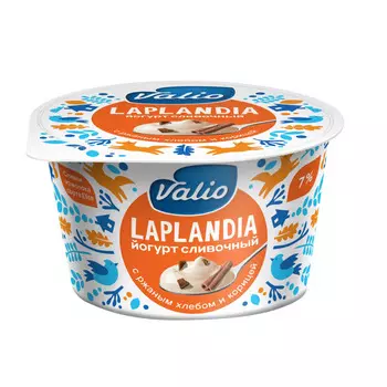 БЗМЖ Йогурт Valio Laplandia ржаной хлеб/корица 7% 180г