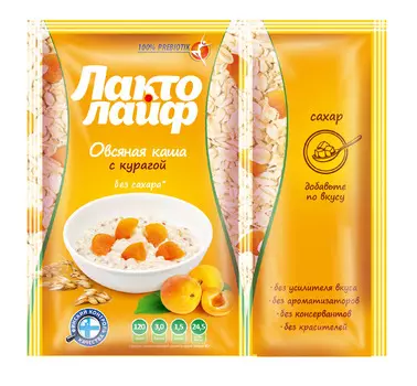 БЗМЖ Каша Matti Лактолайф с курагой 24г