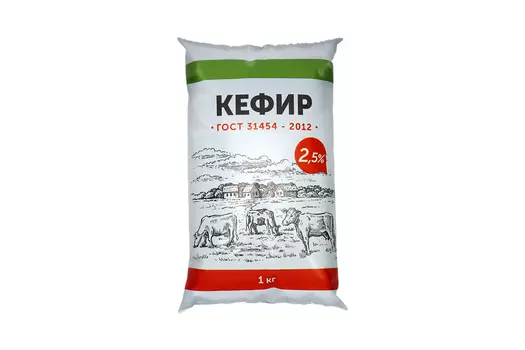 БЗМЖ Кефир ТЧН! 2,5% 1000г пленка