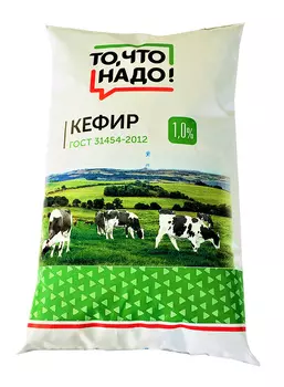 БЗМЖ Кефир ОКЕЙ Daily 1% 1000г пюр-пак