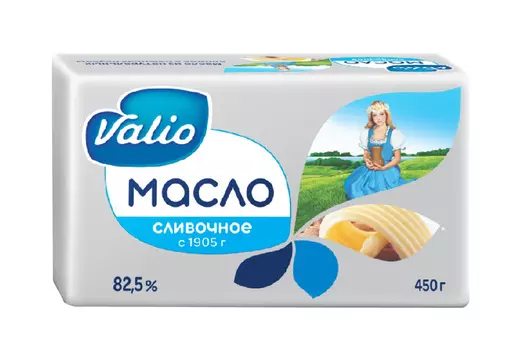 БЗМЖ Масло кислосливочное Valio 82,5% 450г