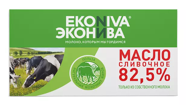 БЗМЖ Масло сливочное Эконива 82,5% 180г