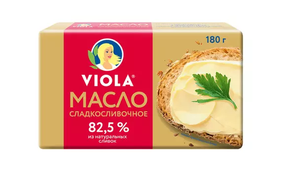 БЗМЖ Масло сливочное Viola 82% 180г
