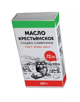 БЗМЖ Масло ТЧН! сладко-сливочное 72,5% 180г
