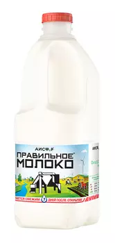 БЗМЖ Молоко пастер Правильное молоко 3,2-4,0% 2л пэт