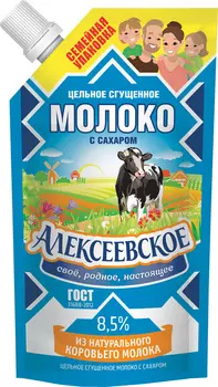 БЗМЖ Молоко сгущенное Алексеевское с сахаром 8,5% 650г д/п