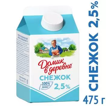 БЗМЖ Напиток к/м Снежок Домик в деревне 2,5% 475г
