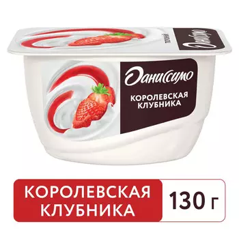 БЗМЖ Продукт твор Danone Даниссимо корол клубника 5,6% 130г