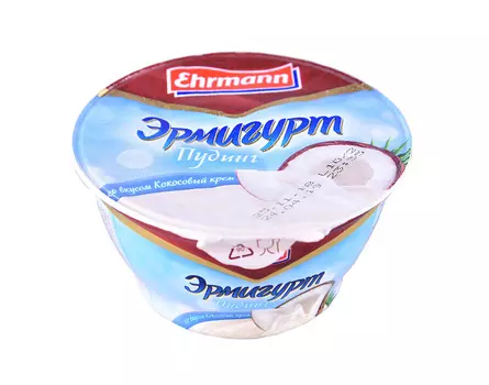 БЗМЖ Пудинг Эрмигурт кокосовый крем 3,3% 140г