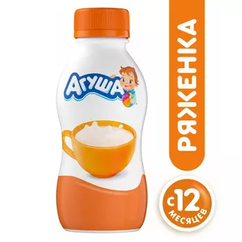 БЗМЖ Ряженка Агуша 3,2% 200г пл/бут