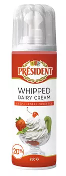 БЗМЖ Сливки President взбитые 20% 250г