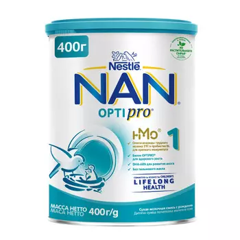 БЗМЖ Смесь молочная NAN 1 с рождения 400г