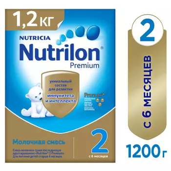 БЗМЖ Смесь молочная Nutrilon 2 Premium 6-12мес 1200г