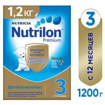 БЗМЖ Смесь молочная Nutrilon 3 Junior с 12мес 1200г