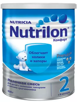 БЗМЖ Смесь молочная Nutrilon Комфорт 2 с 6 мес 400г