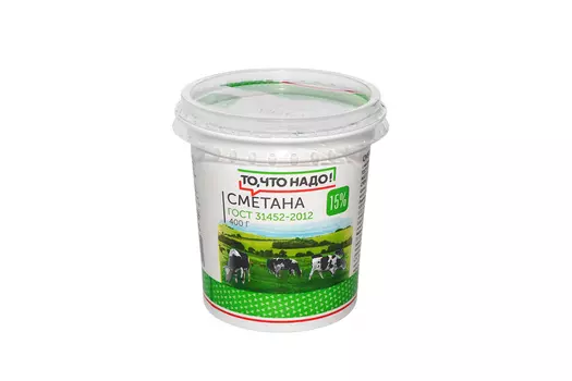 БЗМЖ Сметана 15% 400г стакан
